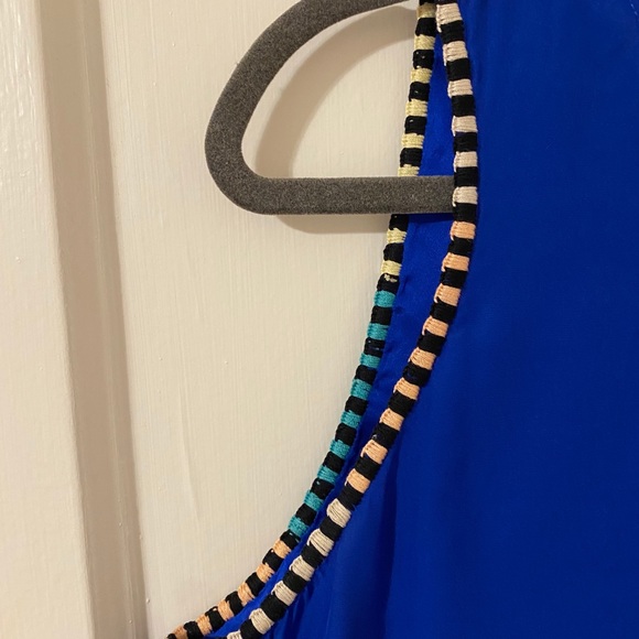 Parker Cobalt Blue Top with Open Back - Picture 4 of 5